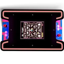 ARCADE1UP Ms. PAC-MAN Head-to-Head Arcade Table 12 Games Multiplayer Control Panel 17-Inch Color LCD Screen Black Series
