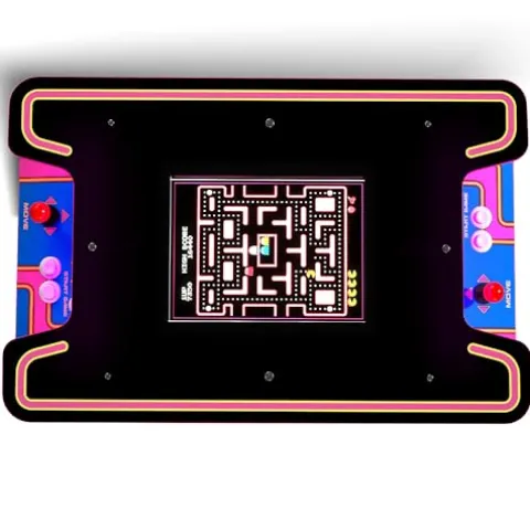 ARCADE1UP Ms. PAC-MAN Head-to-Head Arcade Table 12 Games Multiplayer Control Panel 17-Inch Color LCD Screen Black Series