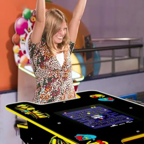 ARCADE1UP PAC-MAN Head-to-Head Arcade Table Black Series Edition