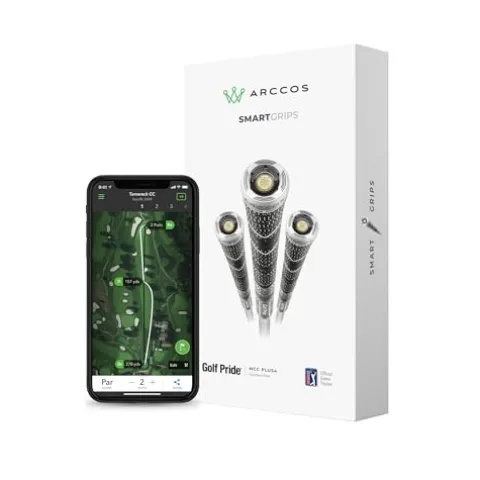 Arccos Golf Caddie Smart Grips – Golf Pride MCC Plus4 (Standard) Grey/Black