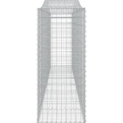 Arched Gabion Basket 157.5″x19.7″x47.2″/55.1″ Galvanized Iron White Black Other