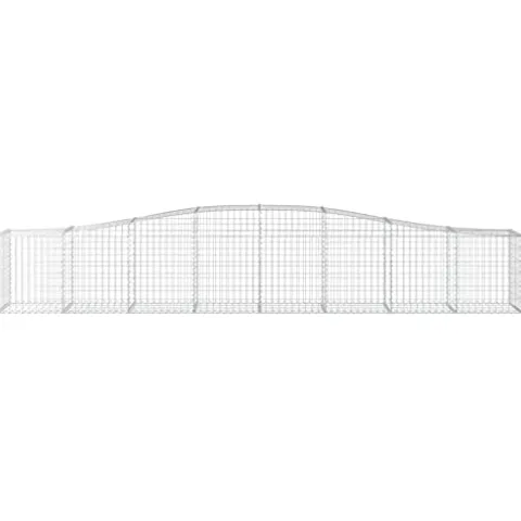 Arched Gabion Baskets 3 pcs Galvanized Iron Plant Pots for Outdoor and Indoor Gardening White Black Other