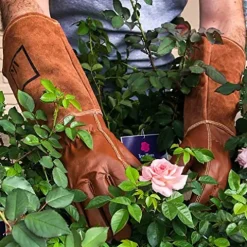 ArtAK Bulk 88 Pairs Rose Pruning Gloves Brown