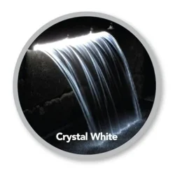 Atlantic Complete Crystal White Colorfalls Lighted Falls Kit – 36″ Spillway, Basin, Pump, Hose & Fittings White