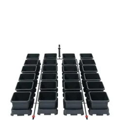 AutoPot 24 Pot Easy2Grow Hydroponic System with 2.2 Gallon Pots Black