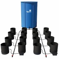 AutoPot 16 Pot GeoPot System with 5 Gallon Fabric Pots Black
