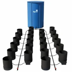 AutoPot 24 Pot GeoPot System with 5 Gallon Fabric Pots Black
