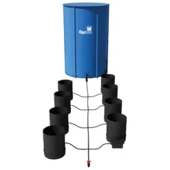 AutoPot 8 Pot GeoPot System with 3 Gal Fabric Pots and 25 Gal FlexiTank – Self-Watering Hydroponic Indoor System Black