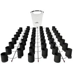 AutoPot 48 Pot GeoPot System with 3 Gallon Fabric Pots – Self-Watering Hydroponic System Black