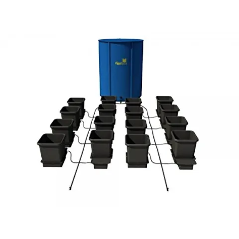 AutoPot 16 Pot Hydroponic System with 3.9 Gallon Pots and 60 Gallon FlexiTank – Black