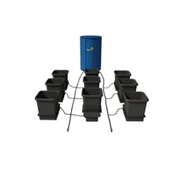 AutoPot 9 Pot System with 3.9 Gallon Pots and 25 Gallon FlexiTank Indoor Black