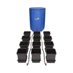 AutoPot 12 Pot System with 3.9 Gal Pots and 60 Gal FlexiTank – Self-Watering Hydroponic Indoor System Black