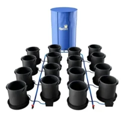 AutoPot 16 Pot XXL Hydroponic System with 9 Gallon Pots and 60 Gallon FlexiTank Black