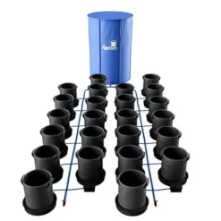 AutoPot 24 Pot XXL Self-Watering Hydroponic System with 9 Gallon Pots and 105 Gallon FlexiTank Black