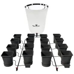 AutoPot Self-Watering Hydroponic System 16 Pot XL with 6.6 Gallon Pots and 60 Gallon FlexiTank Black