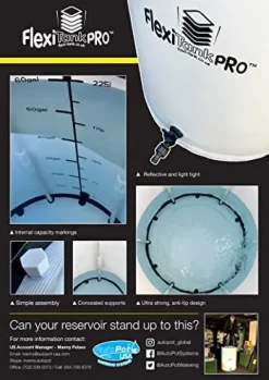 AutoPot Watering Systems 16 Pot XL Hydroponic System with 6.6 Gallon Pots and 60 Gallon FlexiTank Black