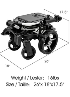 Axglo Flip n’ Go Pro Golf Push Cart White/Grey