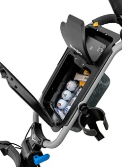 Axglo V3 Golf Push Cart Golf Trolley 3 Wheels Swivel Front Wheel Hand Brake Lightweight Black/Grey