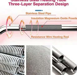 AYCHLG Swimming Pool Heater Thermostat 85000 Btu/Hr for Pools, Spas, and Bathtubs