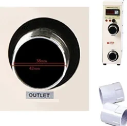 AYCHLG Swimming Pool Heat Pump 55000BTU/hr Yellow