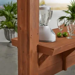 Backyard Discovery Ashland Cedar Wood Pergola Kit Medium Brown