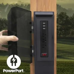 Backyard Discovery Beaumont 20′ x 12′ Cedar Wood Pergola Kit Light Brown