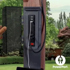 Backyard Discovery Brockton 14′ x 10′ Modern Cedar Wood Pergola Kit Dark Walnut