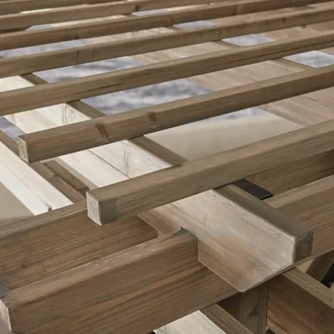 Backyard Discovery Somerville Cedar Wood Pergola Kit Barnwood Grey