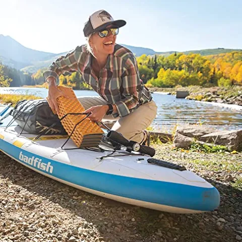 Badfish Selfie 14 Inflatable Stand Up Paddle Board Blue
