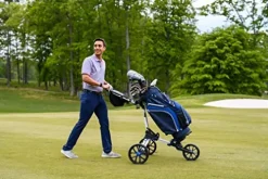 Bag Boy Nitron 3 Wheel Golf Push Cart Tie Dye