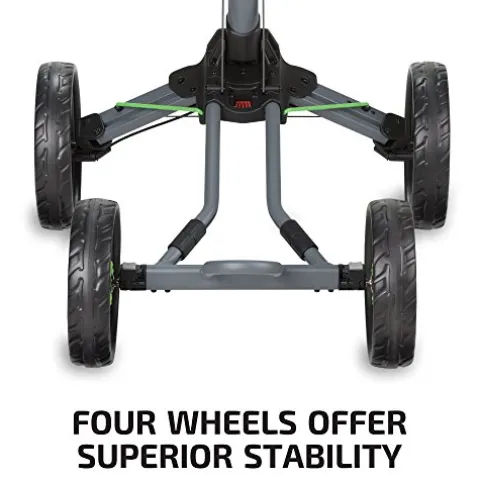 Bag Boy Quad XL Golf Cart Matte Black/Red