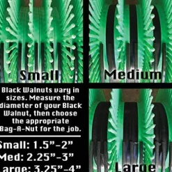 Bag-A-Nut 18” Push Black Walnut Harvester Nut Picker Upper – Small (Nuts 1 1/2″ to 2″)