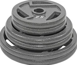BalanceFrom Cast Iron Olympic 2-Inch Plate Weight Plate Color #4, 210 LB Set