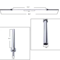 BalanceFrom Color Coded Olympic Bumper Plate Set with Barbell 370LB Black