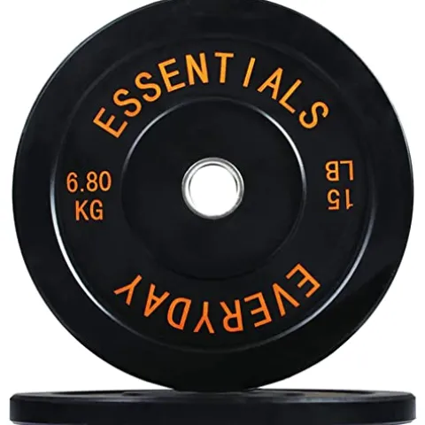 BalanceFrom Olympic Bumper Plate Set Black
