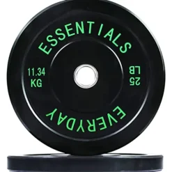 BalanceFrom Olympic Bumper Plate Set Black