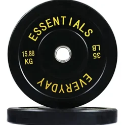 BalanceFrom Olympic Bumper Weight Plate Set Black