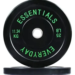 BalanceFrom Olympic Bumper Weight Plate Set Black