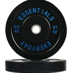 BalanceFrom Olympic Bumper Weight Plate Set Black