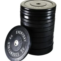 BalanceFrom Olympic Bumper Weight Plate Set Black