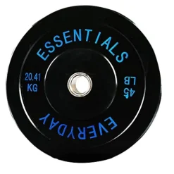 BalanceFrom Olympic Bumper Plate Weight Plate Set Black