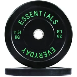 BalanceFrom Olympic Bumper Plate Weight Plate Set Black