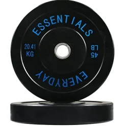 BalanceFrom Olympic Bumper Plate Weight Plate Set Black