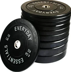 BalanceFrom Olympic Bumper Plate Weight Plate Black