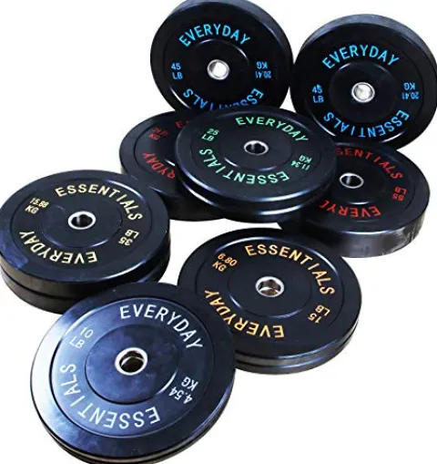 BalanceFrom Olympic Bumper Plate Set Black