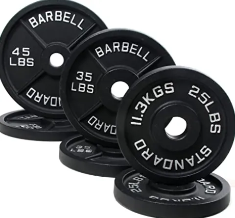 BalanceFrom Olympic Cast Iron Weight Plate Style #2