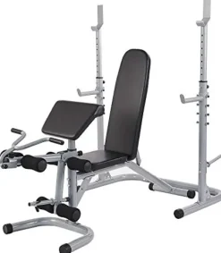 BalanceFrom RS 60 Adjustable Olympic Workout Bench Gray