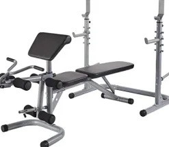 BalanceFrom RS 60 Adjustable Olympic Workout Bench Gray
