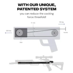 BALLISTA MegaBat Crossbow for Hunting and Fishing Black
