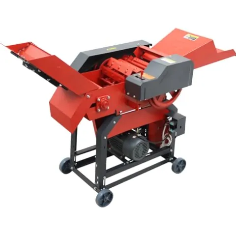 Banfluxion 220V 8-Blade Grass Cutter with Conveyor Belt Red